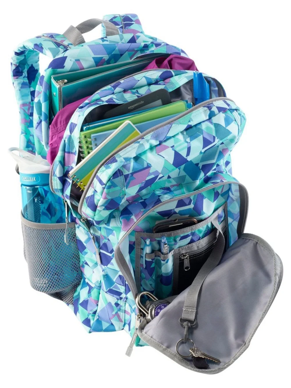 L.L.Bean Deluxe Book Backpack, 37L - Fresh Mint Prism